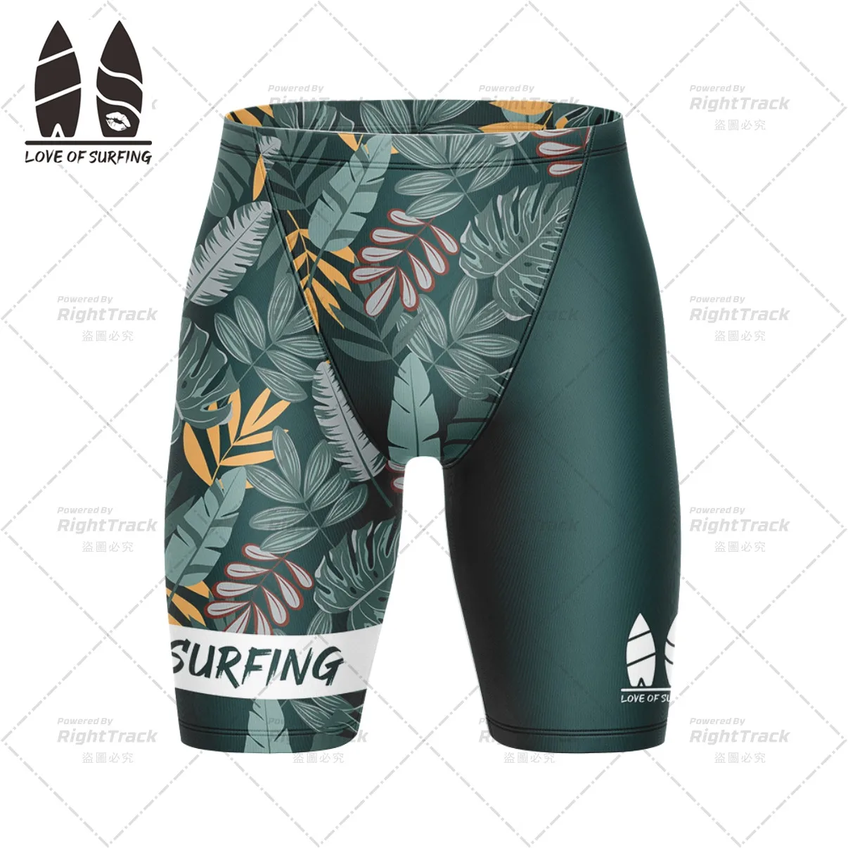 New Swimming Jammer Men's Swim Race Shorts Surfing Pants Swimwear Beach Trunks Bathing Suit Quick Dry Performance Swim Shorts