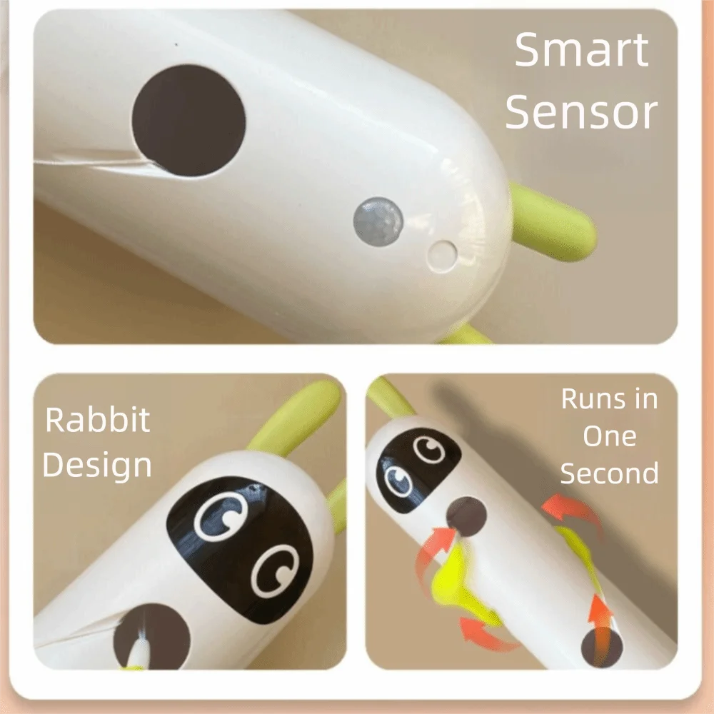 Automatic Teasing Cat Fluffy Teaser Motion Sensor Interactive Cat with Suction Cup USB Charging Motion Activated Kitten