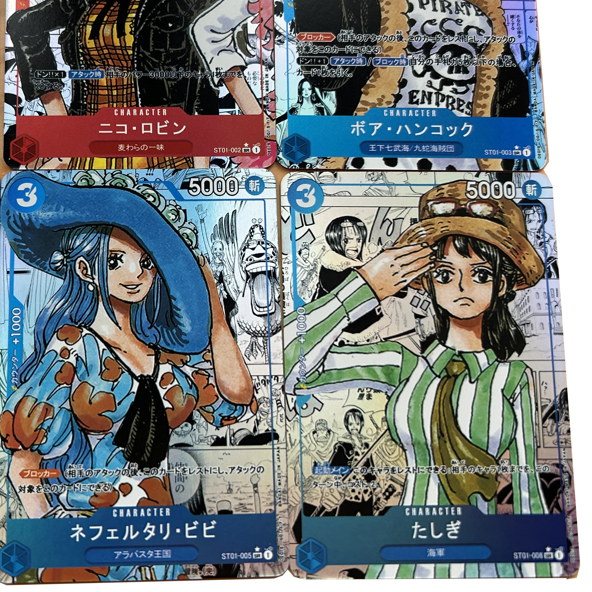 6Pcs/set Diy Self Made One Piece Opcg M Robin Vivi Classic