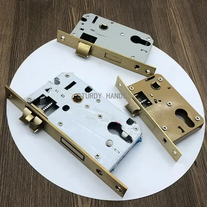 Zinc alloy anti-theft door silent lock core household single tongue indoor wooden door lock hardware accessories