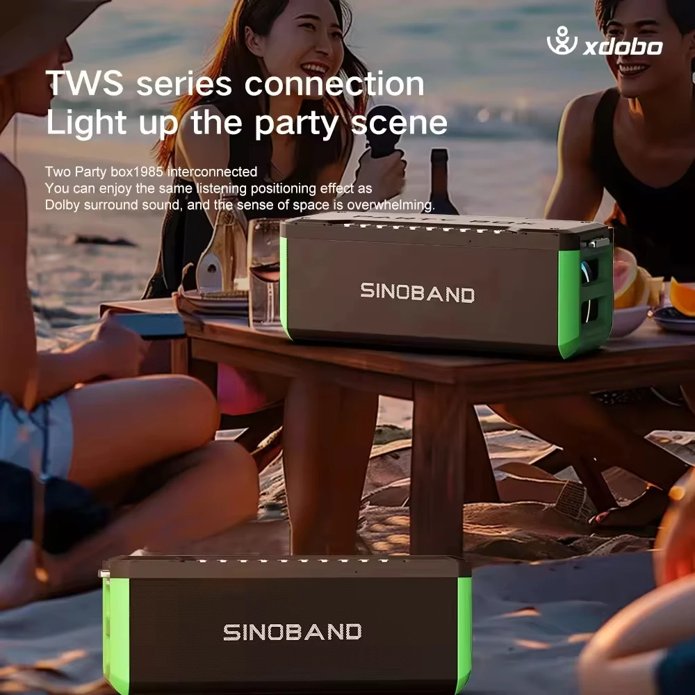 XDOBO partybox 1985 Hot selling portable outdoor party 130W wireless Blue tooth subwoofer speaker Home Theater Sound system