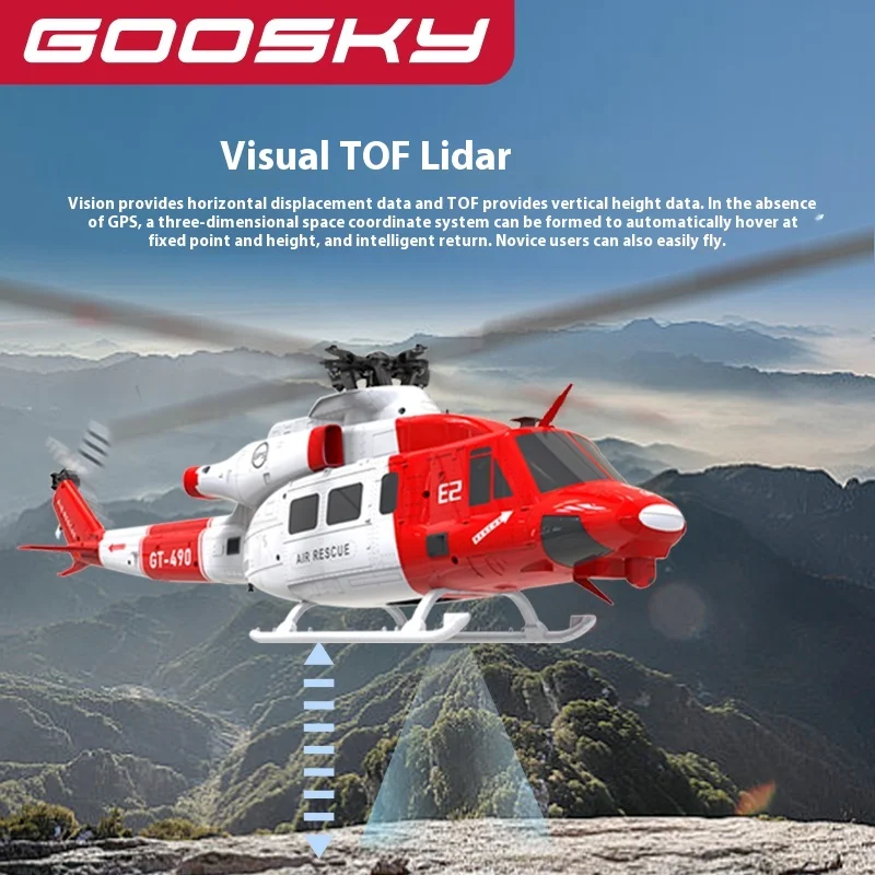 구스키 E2 Uh-1y 베놈 1/35 GPS RC 헬리콥터 듀얼 브러시리스 다이렉트 드라이브 6채널 BNF/RTF