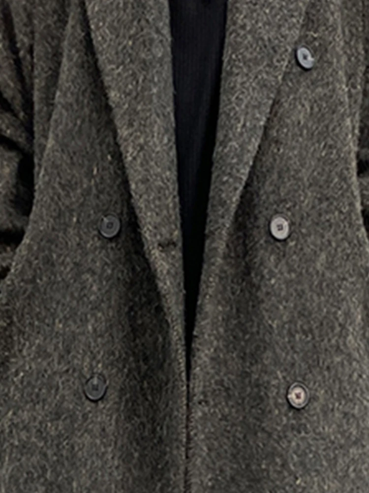 Mauroicardi Autumn Winter Long Loose Casual Warm Soft Woolen