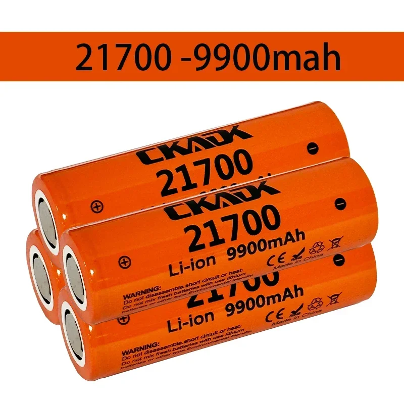 

1-20 large capacity 3.7V 9900mAh 21700 battery 9.5a power 2C rate discharge ternary lithium battery