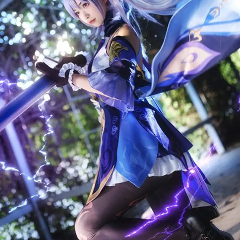 

Game Genshin Impact Keqing Fashion New Character Theme Set Cospaly Series Anime Costume Performance Clothing Marvel Exhibition