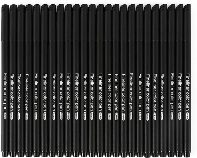 Black Journal Pens Fine Point Markers Fine Tip Drawing Pen Fineliner Pens  for Journaling Writing Note Taking Calendar School - AliExpress