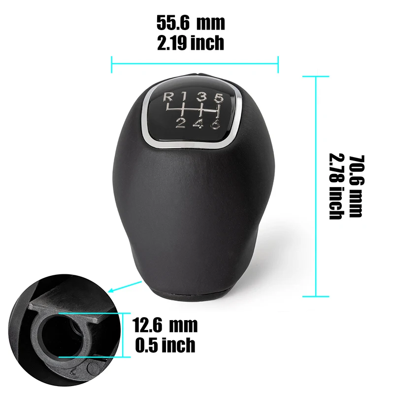 High Quality 6-speed Gear Manual Shift Knob For Kia RIO RIO5 Pride For Hyundai Veloster 2012- 437113W400HU 43711 3W400HU