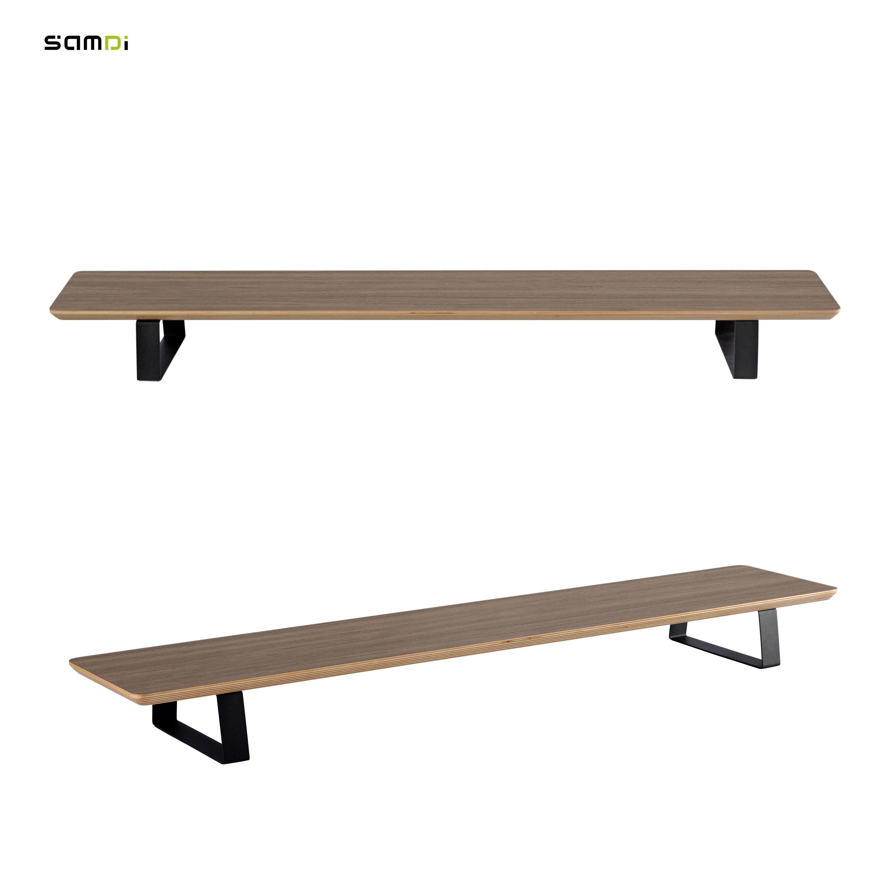 SAMDI Durable Wooden Desk Modern Standing or Laptop Desk for Home Office Computer Desk