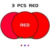 3 Pcs Red