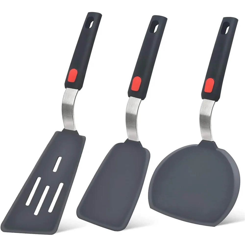 3PCS Silicone Spatula for Stick Pots High-temperature Resistant High Quality Stir Spring Steel Fry Spatula Kitchen Utensil Tools 3PCS Silicone Spatula for Stick Pots High-temperature Resistant High Quality Stir Spring Steel Fry Spatula Kitchen Utensil Tools
