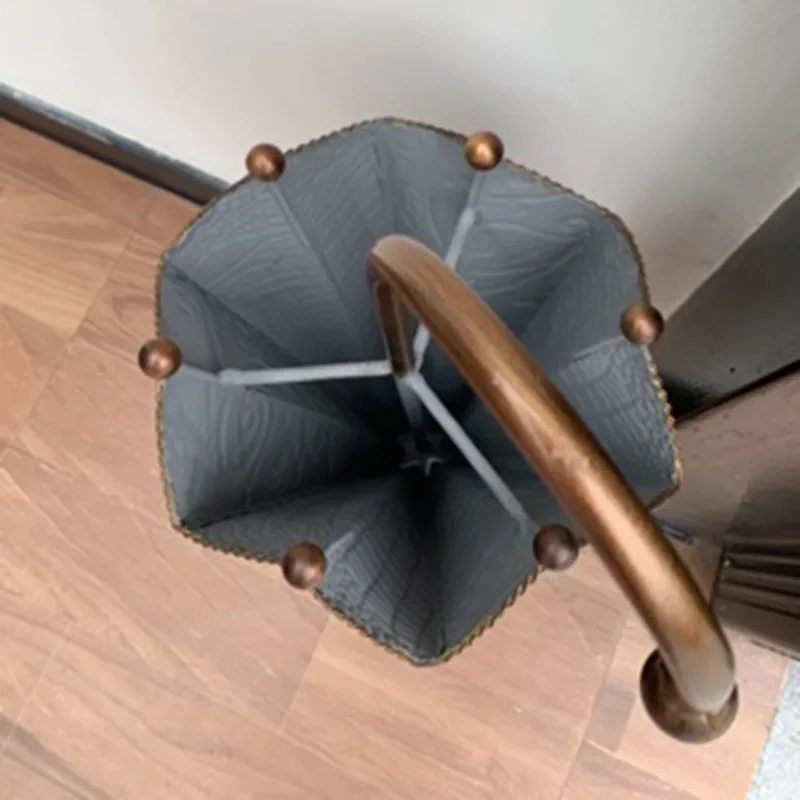 Creative Wrought Iron Rust-proof Stand Retro Craft Storage Bucket Holder Pool Umbrella Tray