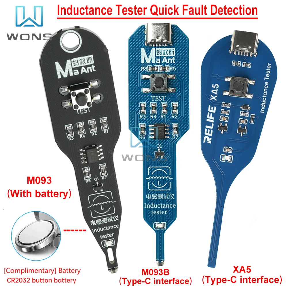 Testeur D'inductance Pour Carte Mère Et Téléphone - Outil De Diagnostic Professionnel - Détection Rapide De Défauts - 8,6x2,2 Cm