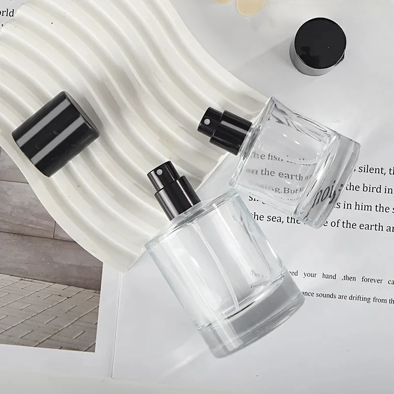 Bayonet Perfume Bottle Dispensing Empty Bottle Press Cap 30ml 50ml