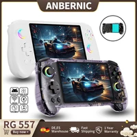 ANBERNIC RG557 rétro Console de jeu portable dimension 8300 5.48 "AMOLED Android lecteur de jeux vidéo prise en charge AI Assistant FOTA WIFI 1