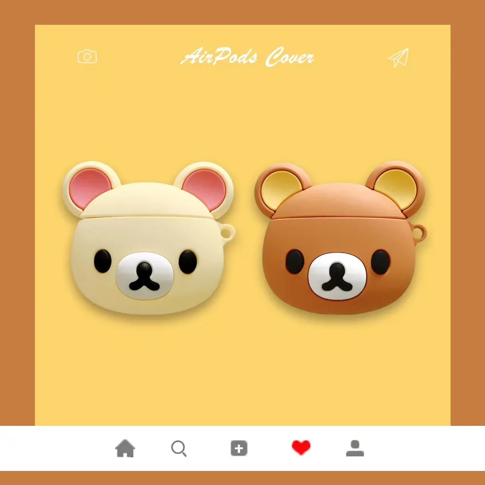 Rilakkuma Silicone Earphone Case Cover Accessory