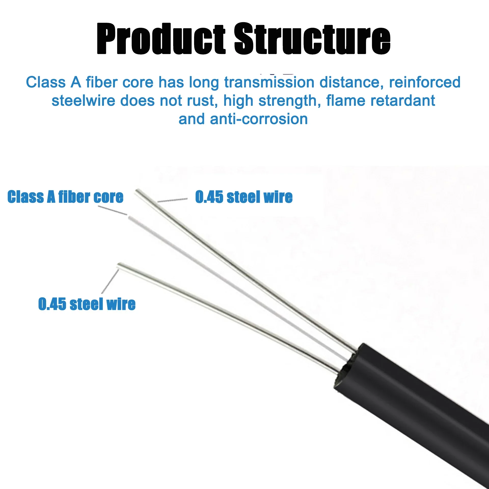 High-Quality Single-Mode Fiber Optic Extension Cable, APC SC to SC, Indoor Use