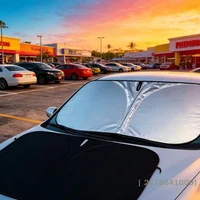 ⚑Car Windshield Sun Shade Foldable Sunshade Heat Protection Car Accessories Interior Parasol Front Window Sunshades 1