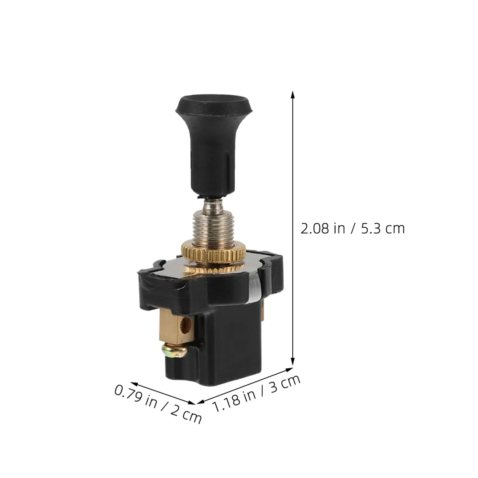 2Pcs 범용 헤드라이트 스위치 12V 24V 트럭 자동차 골프 카트 보트 조명 시스템 자동 조명 제어용 단일 당김 메커니즘