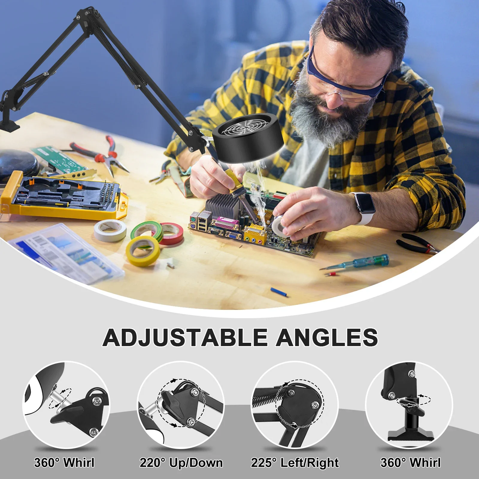 thumbnail image 2 of Solder Smoke Absorber Remover UV Curing Cooling And Smoke Exhaust 2 of 11