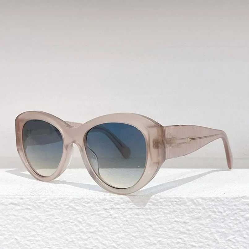 

2023 New Oval Frame Sunglasses Woman Fashion Personality Sunglasses Man Uv400 Acetate Handmade High Quality 5492 Sunglasses