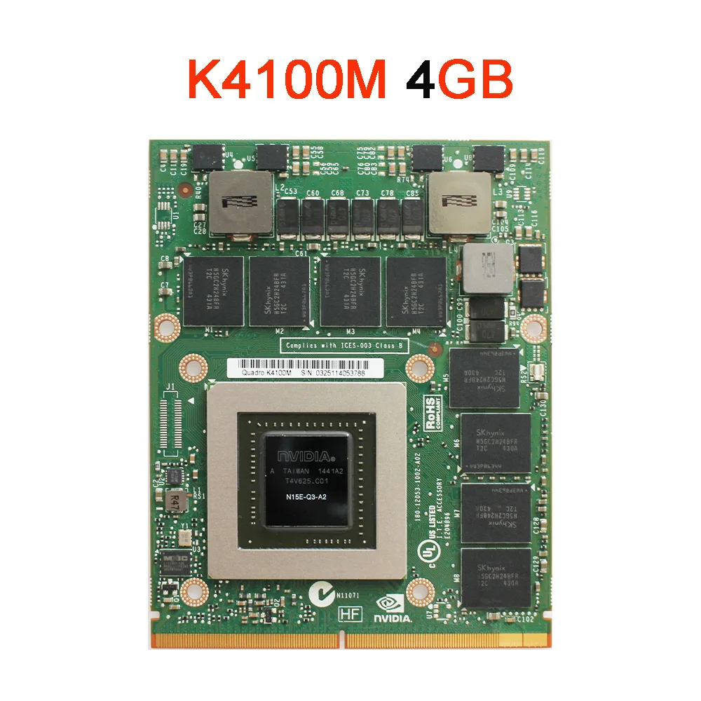 Quadro K3000M K3100M K4000M K4100M K5000M K5100M Video Card K3000