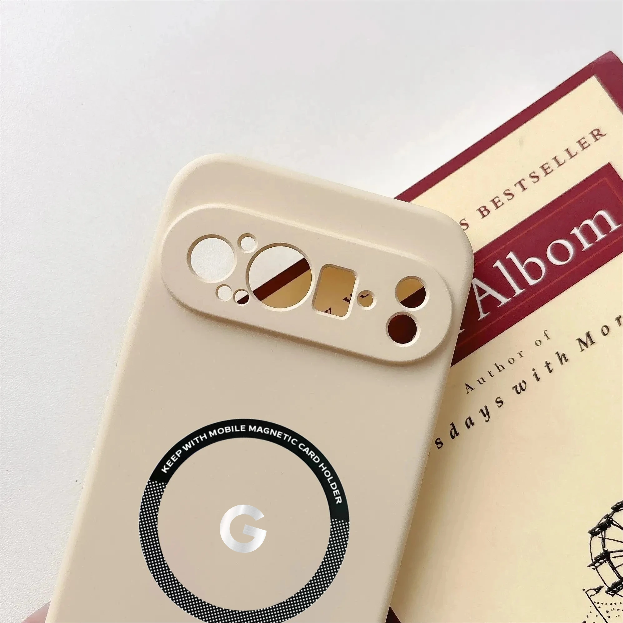 Premium Matte Silicone Magnetic Shockproof Case - Solid Color Protective Cover