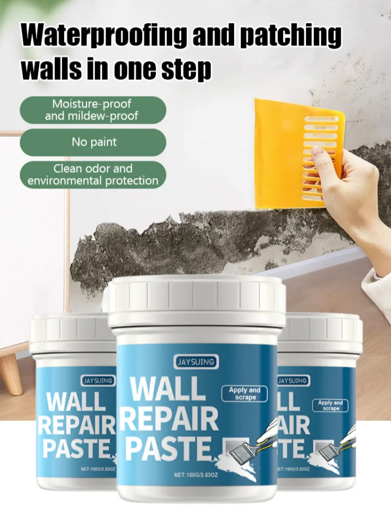 Home Wall Repair Paste Kit Wall Renovation Covering Hole Repair Paste Stain Filling Kit