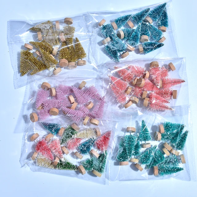 작은 크리스마스 트리 DIY 장식, 12개의 크리스마스 장식품, Navidad 선물 및 크리스마스 홈 장식 용도, 무료 배송 및 71% 할인율