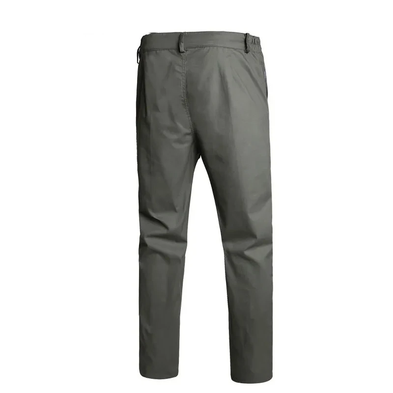 Summer Cargo Work Suit Men Thin Multiple Pockets Shirts Jacket + Trousers Tactical Military Cotton Breathable Cotton 2pcs Sets 5