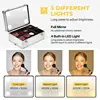 4in1 Makeup Rolling Train Case Cosmetic Organizer Box 3 Color Led Lighted Mirror 3