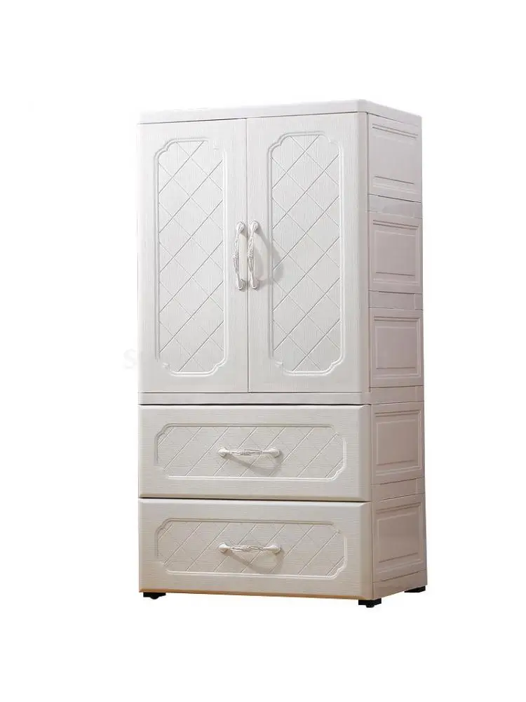 Storage cabinet children's wardrobe baby plastic drawer storage cabinet baby simple small wardrobe toy finishing