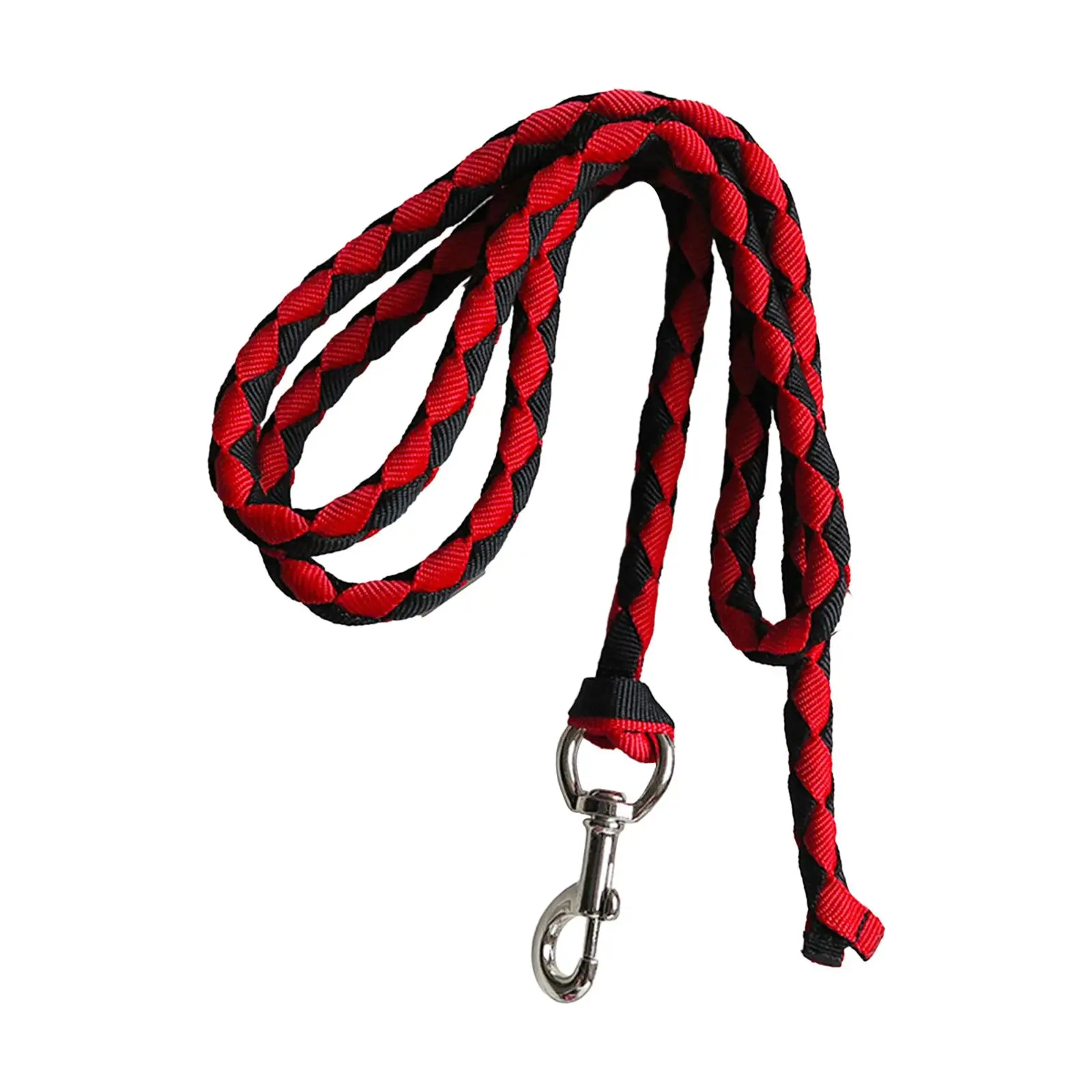 Lead Rope for Horses with Carabiner Hook, Braided Horse Rope for Leading