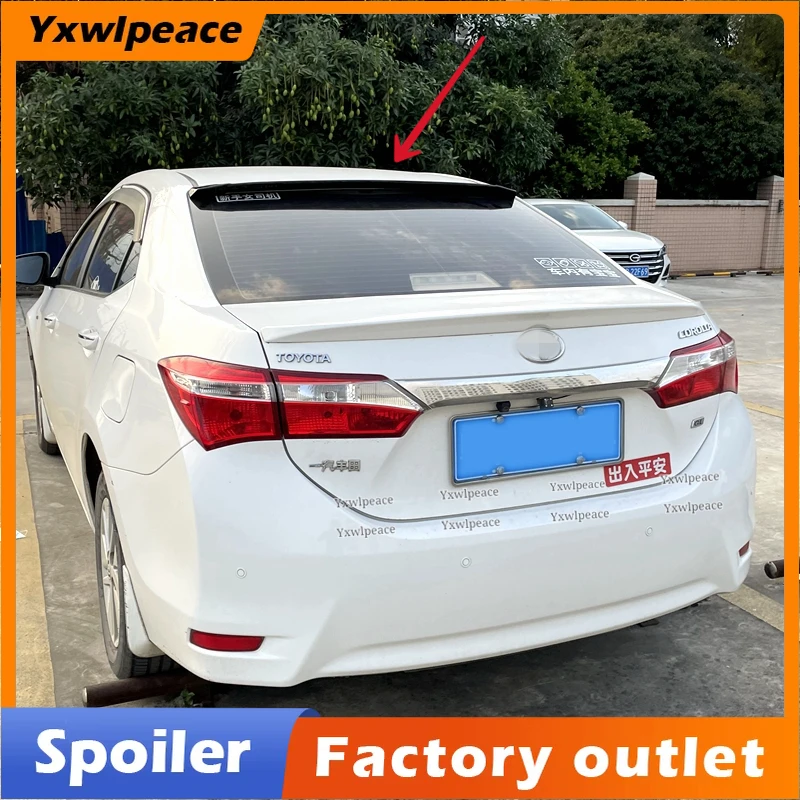 

For Toyota Corolla Spoiler 2014 2015 2016 2017 High Quality ABS Plastic Unpainted Color Rear Window Roof Spoiler Car Styling