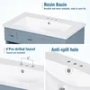 30" Bathroom Vanity with Single Sink, Combo Cabinet Undermount Sink, Solid Wood Frame Bathroom Storage Cabinet, 6