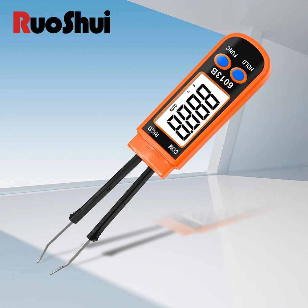 

RuoShui High Accuracy SMD Resistance Capacitance Test Clip LED Diode Multimeter Digital Capacimeter Electronic Components Tester