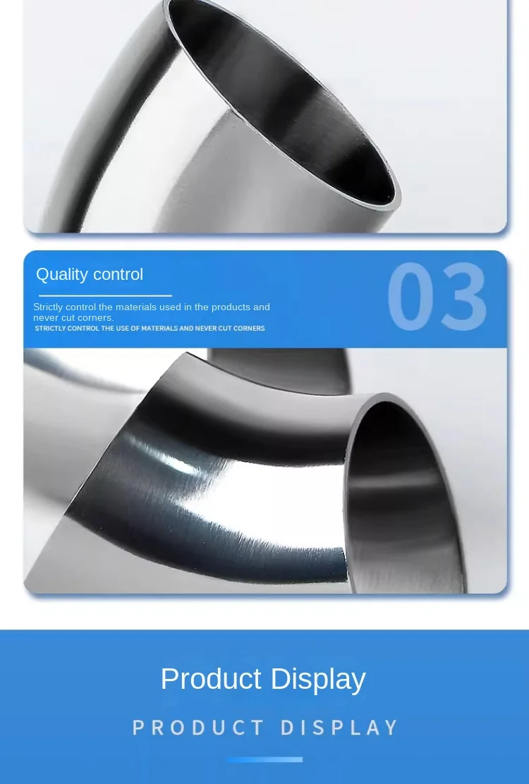 304 Stainless Steel Elbow Exhaust Pipe Fittings