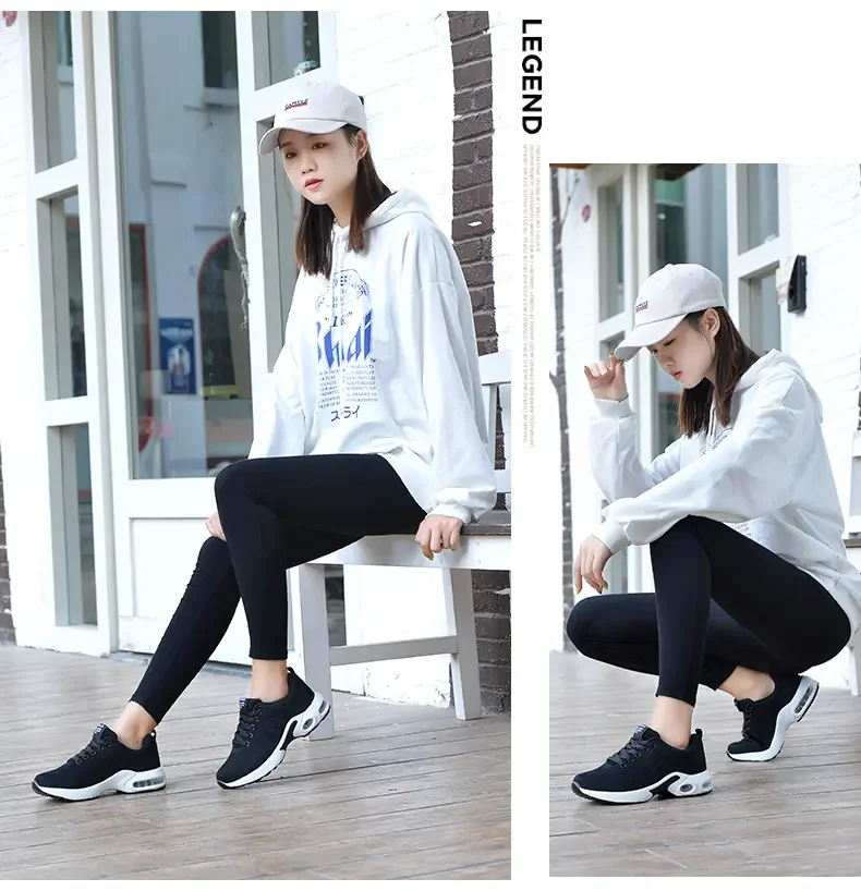 Description Picture 5 of itemProfessional Running Shoes For Women Lightweight Designer Air Mesh Breathable Gym Sneakers Lace-Up Outdoor Sports Tennis Shoe