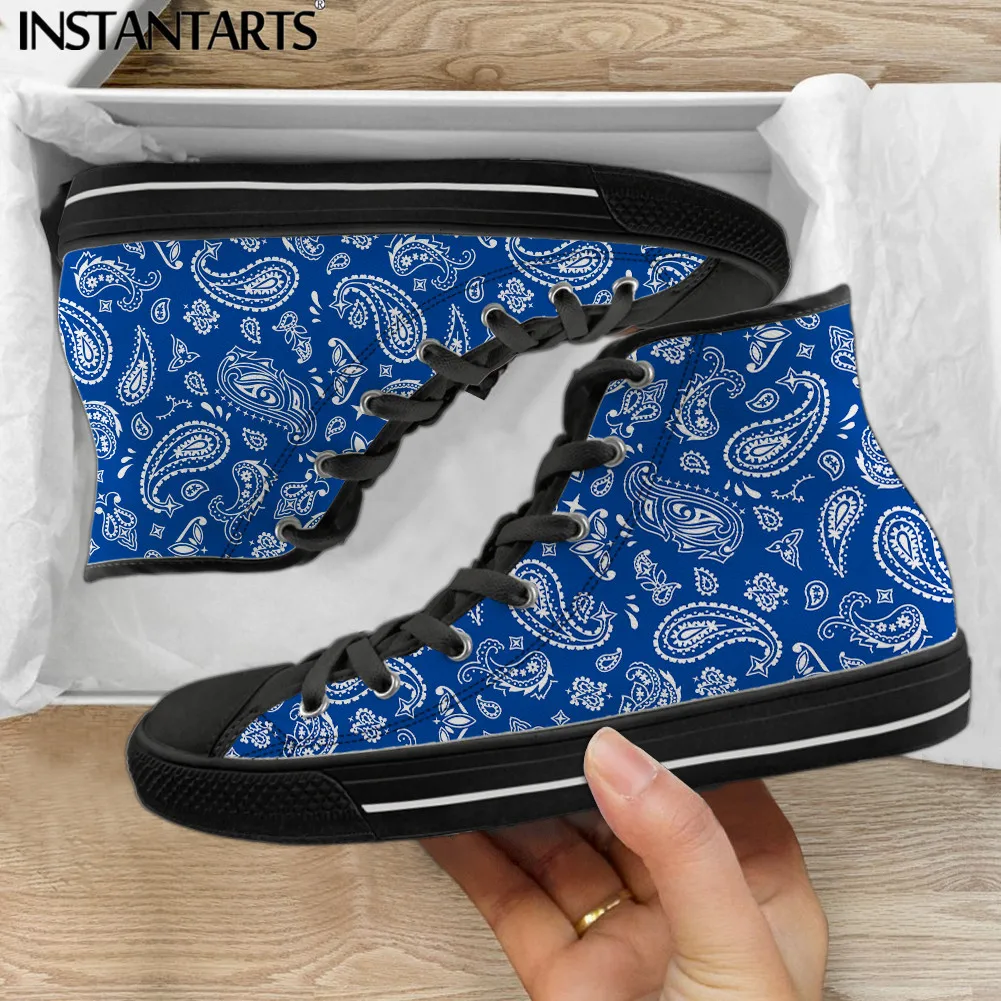 

INSTANTARTS Classic Personalized Sport High Top Canvas Shoes Male Non-Slip Wear-Resistant Men's Casual Outdoor Sports Shoes Gift