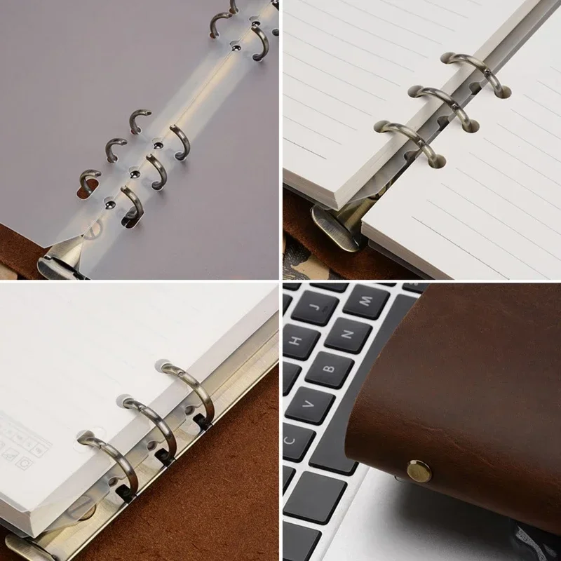 

Budget Notebook Loose-leaf Zipper Planner Pockets Leather Card Bags Binder Dropshipping With Notepad Journal