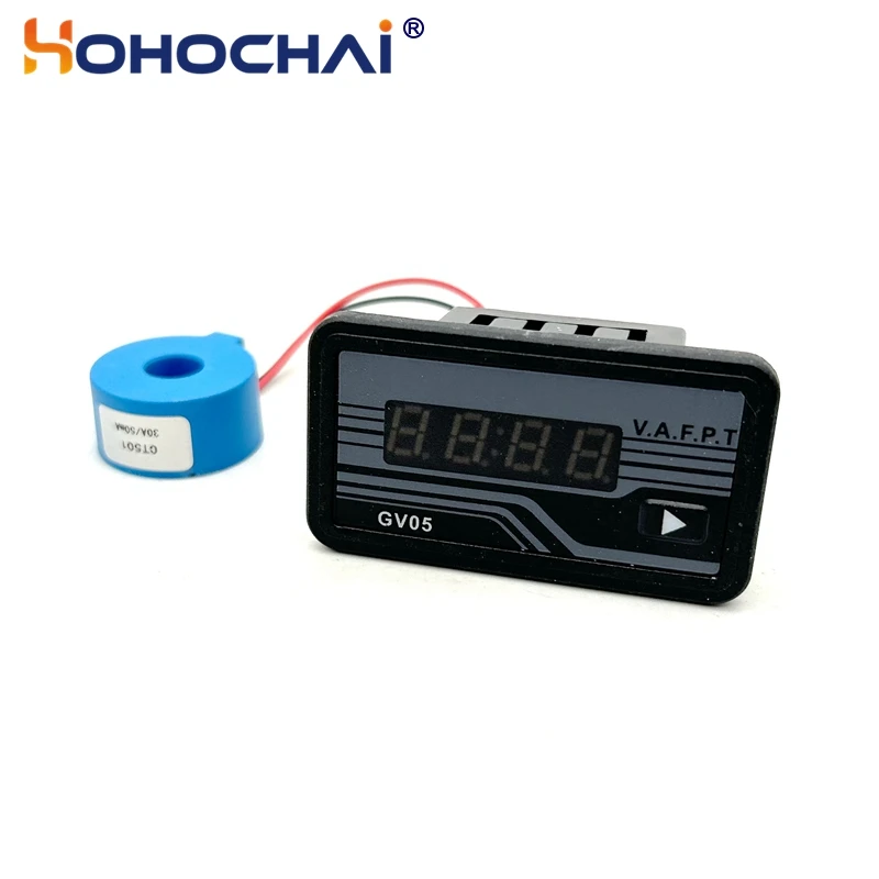 ชิ้นส่วน Genset GV05 เครื่องกําเนิดไฟฟ้าดิจิตอลแรงดันไฟฟ้าเวลา Power ความถี่การตรวจสอบเมตร AC220V ﻿ 1