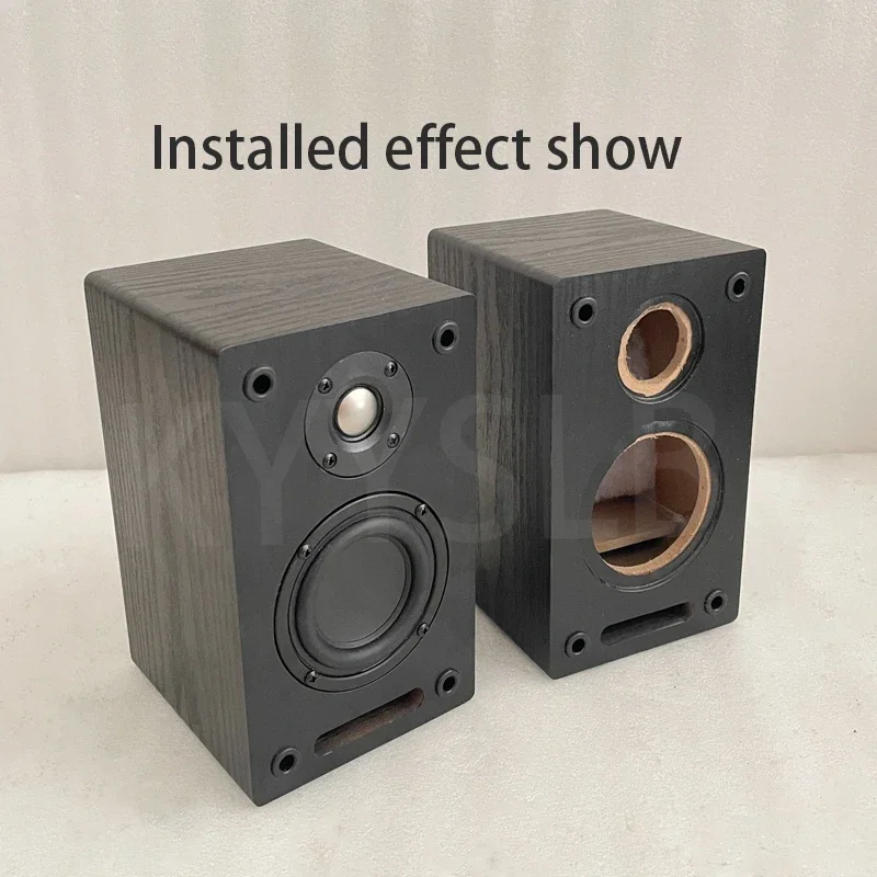 KYYSLB 3 Inch Two-way Speakers Home Audio Sound Amplifier Bookshelf Speaker Wooden Fever Passive LoudSpeaker