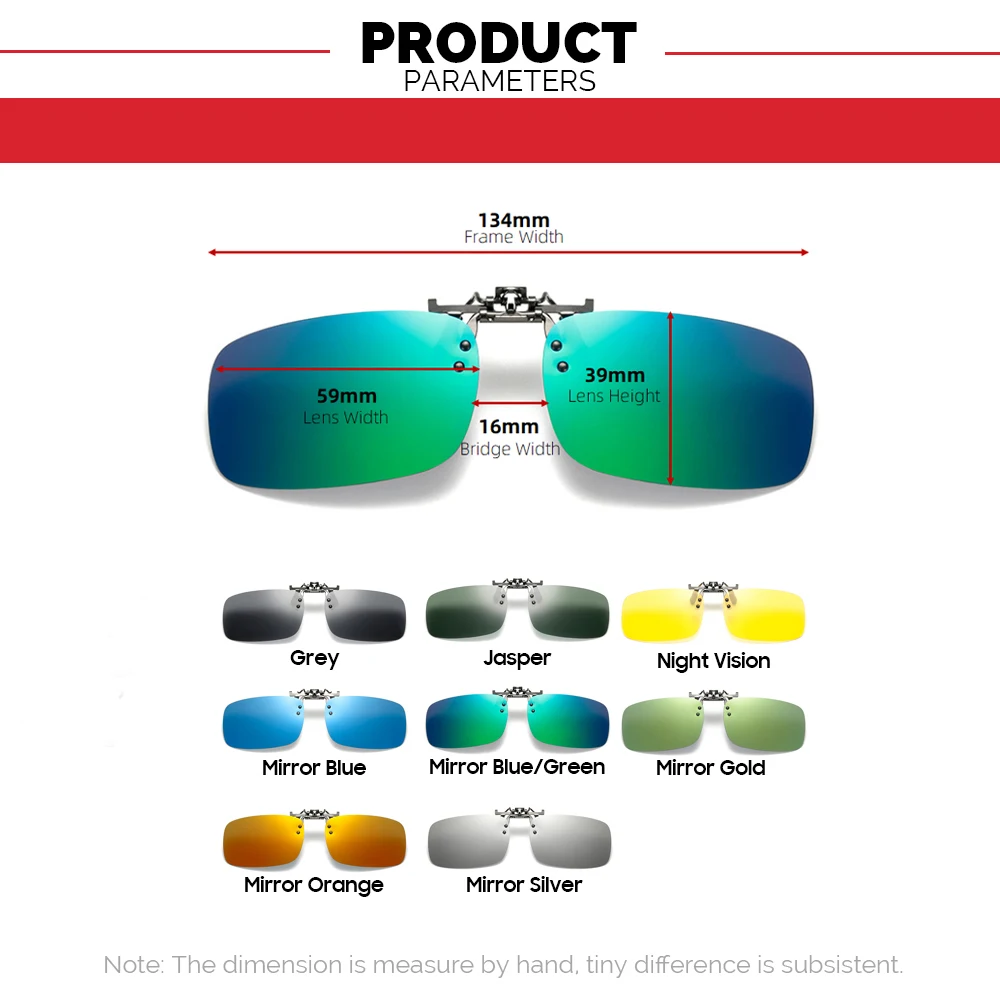 Buy grey jack Clip On Sunglasses with Polarized Lens and Nifght