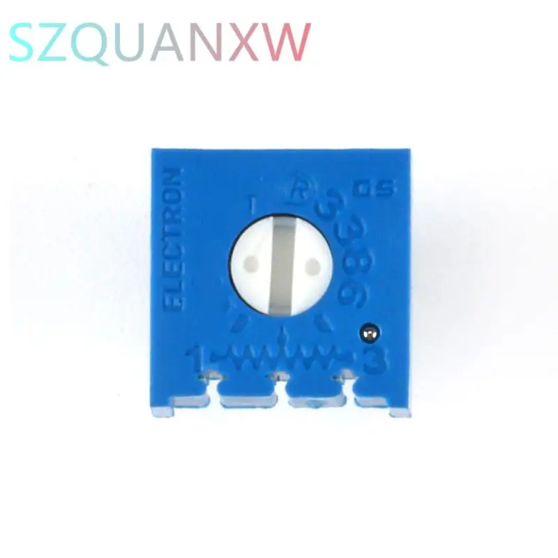 10PCS 3386P potentiometer precision adjustable resistance 100 200 500 ohm 1K 2K 5K 10K 20K 50K 100K 200K 500K 1M ohm