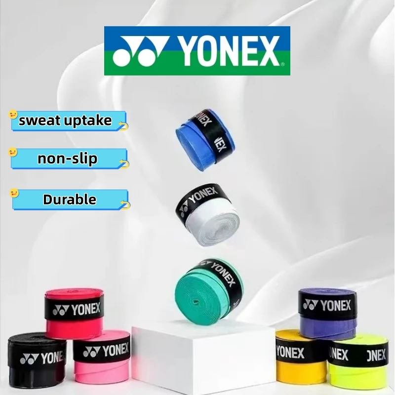 16PC YONEX Overgrip Badminton Racquet Adhesive Anti-slip Moisture-Absorbing Flat Belt Grip Tennis Sports Bag Strap