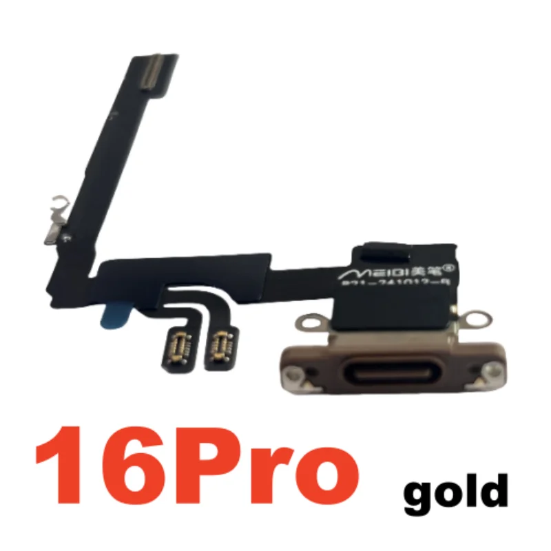 Charging USB Port Flex Cable for iPhone 16 Pro Max 16E Charger Dock Connector Ribbon Repair 1pcs
