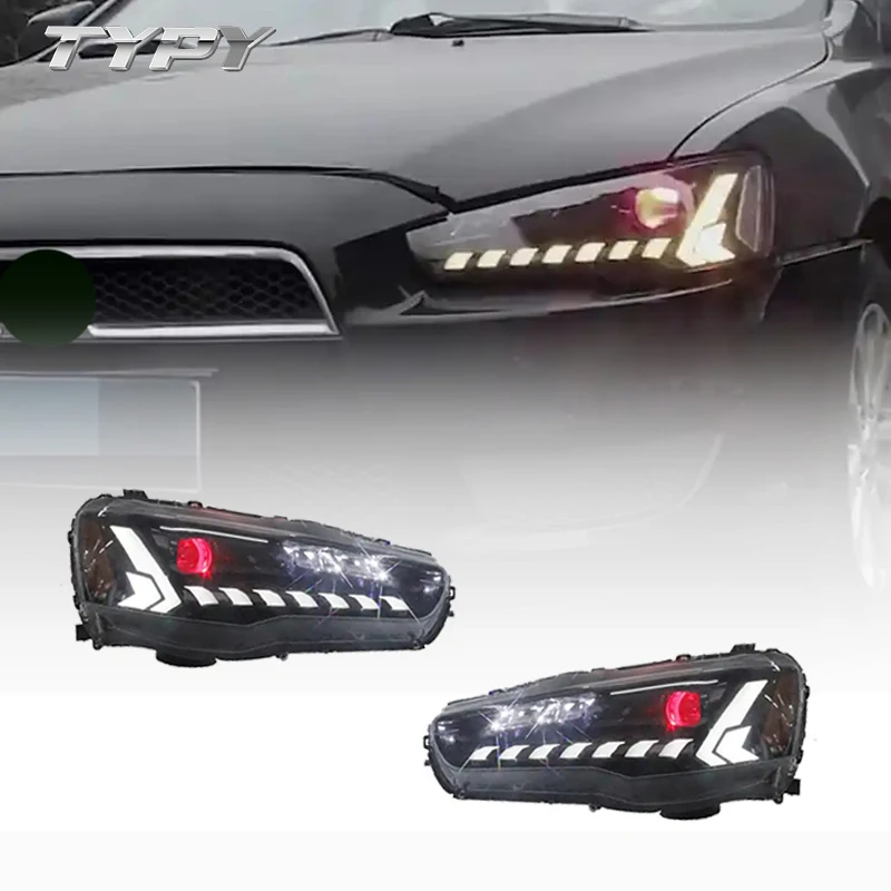 

Car Headlamp Headlights Modified Head Lamp Head Light LED Daytime Running Lights For Mitsubishi Lancer EVO 2008-2018