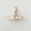 Creative Wooden Fish Car Ornament with Bell Ultra-thin Pollack Door Pendant Hangable Fish Wall Art Home Decor 4