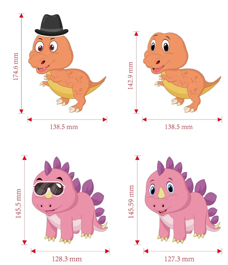 Make a Face DIY Cartoon Dinosaur Assembly Sticker Kids Handmade Craft Change Face Make Up Sticker 6 Sheets/Set
