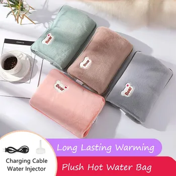 Portable Winter Heater Electric Hot Water Bag EU Plug Hand Warmer Rechargeable Reusable Hot Water Bottle Handwarmer