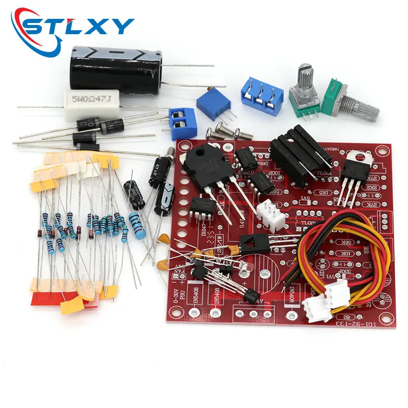 Kit Alimentation DC Réglable 0-30V 2mA-3A - 2X DIY, Marque Sodial, Neuf - Pour Bricolage Électronique
